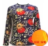 Women's thermal tops for middle-aged and elderly people, large-sized double-sided fleece thickened base layer shirts, and women's underwear Application Scenario